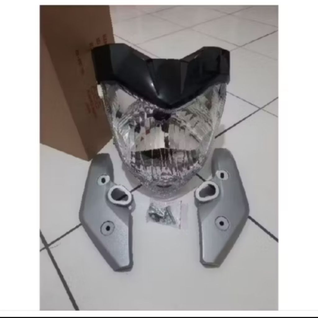 Reflektor Lampu Depan Byson Komplit Plus Visor Kupingan Reteng