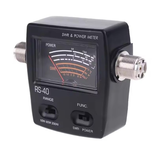 RS 40 SWR Power Meter Dual Band VHF UAF 200 Watt RS40 Nissei