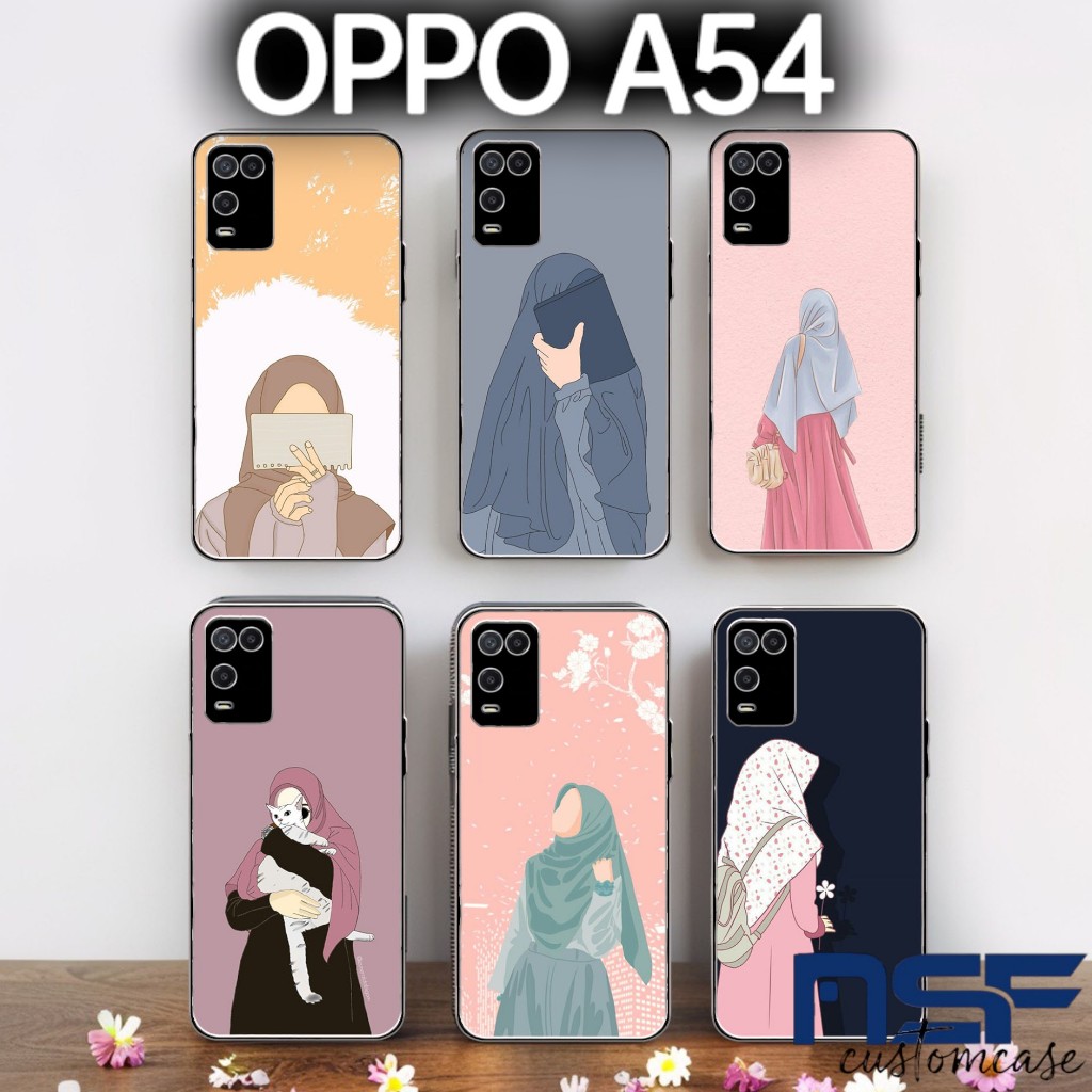 Softcase OPPO A54 / Kesing hp OPPO A 54 4G gambar motif muslimah silicone silikon hp A54 OPPO gambar