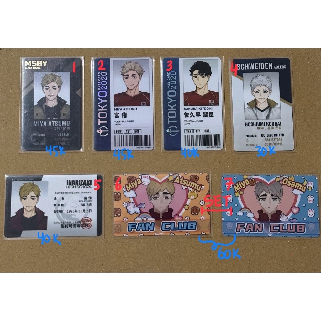 HQ haikyuu FANMERCH fm fa rimumu ri_mumu atsumu osamu miya hoshiumi korai maby inarizaki jnt pc phot