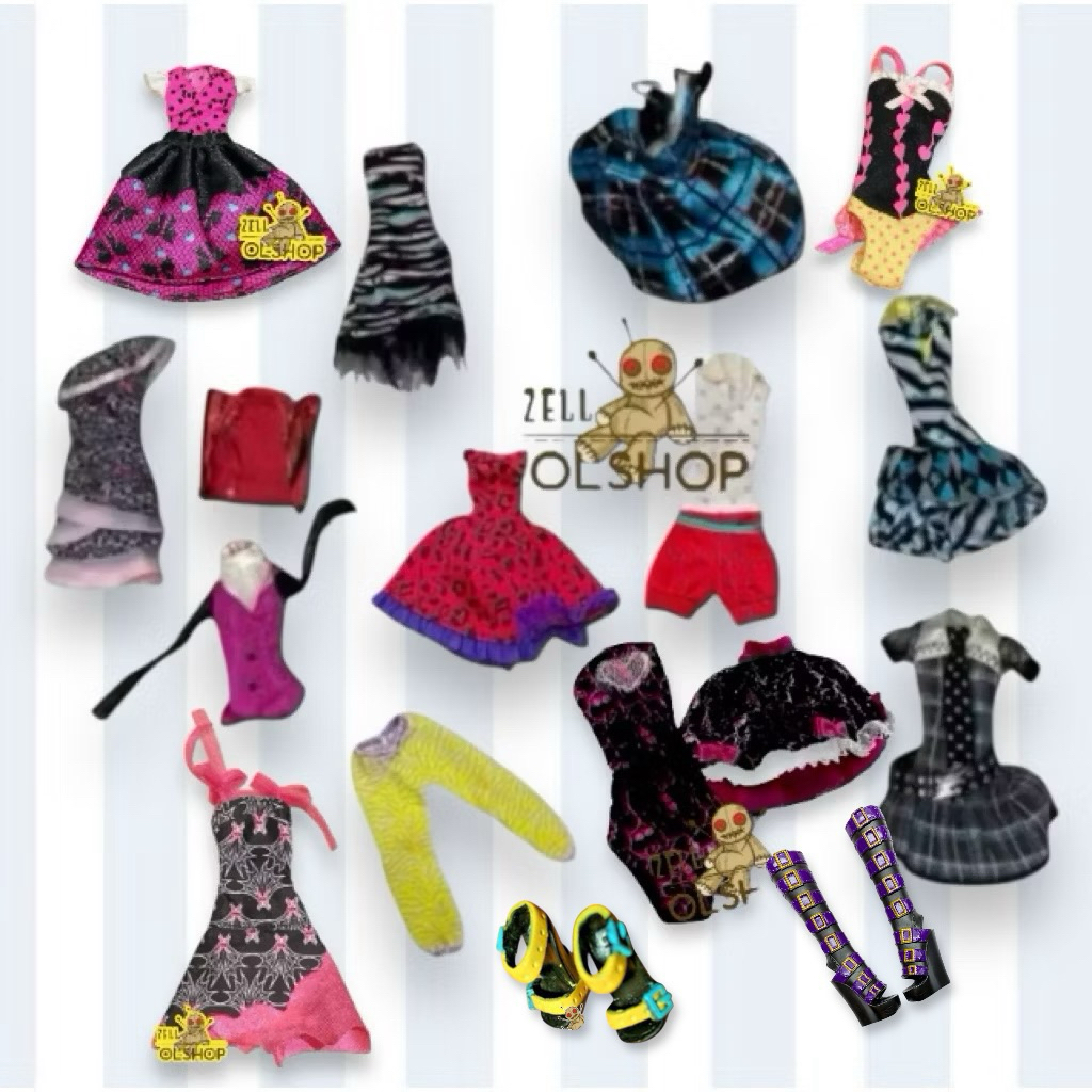 Baju & Sepatu Barbie Monster High | Ever After High | Rainbow High