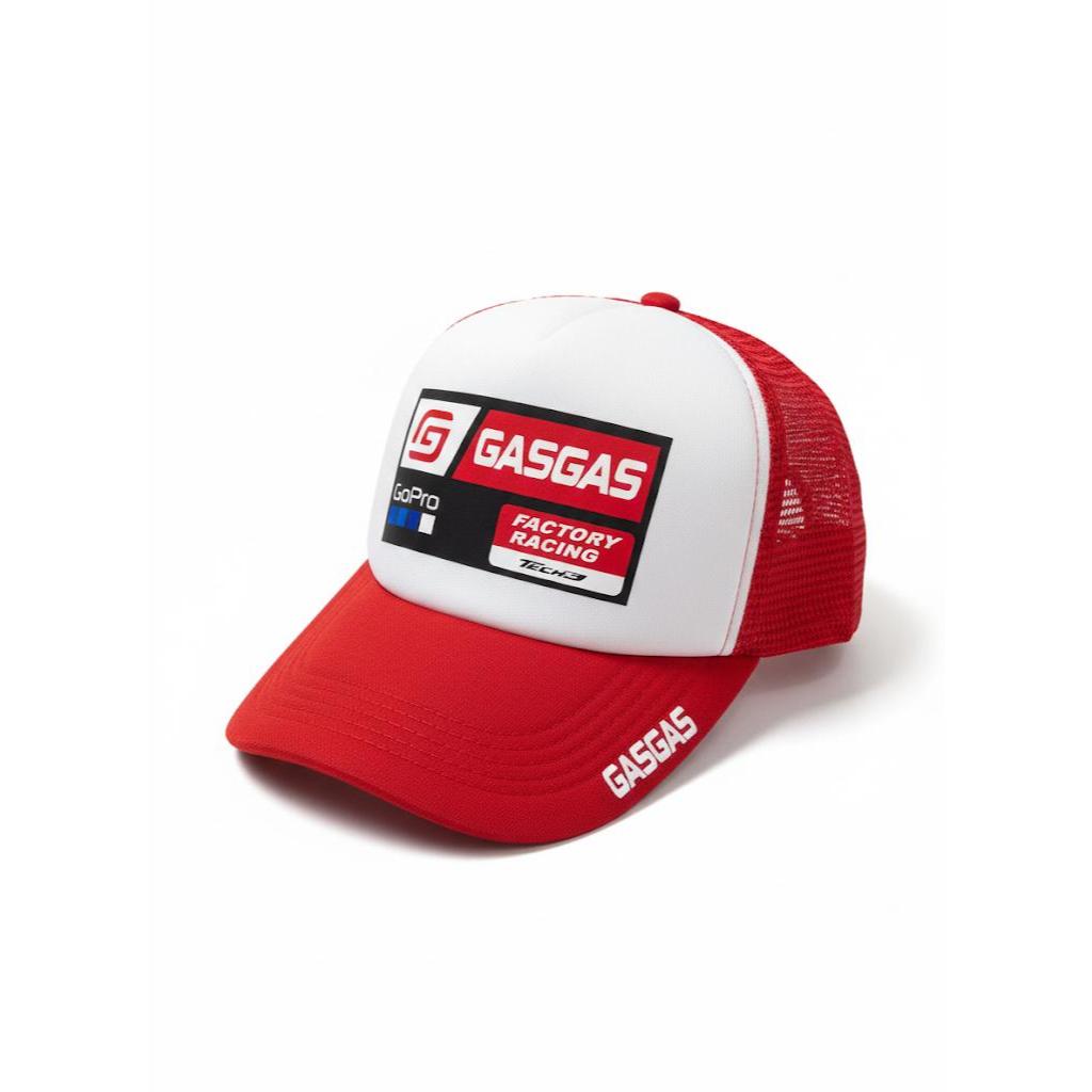 Topi Trucker sport pria wanita Racing GasGas Dewasa Premium Merah