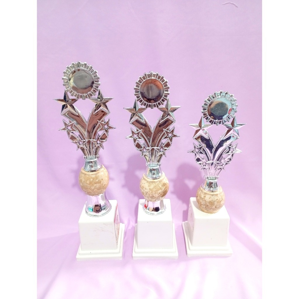 PIALA SILVER SATUAN, KOMBINASI MARMER BOLA