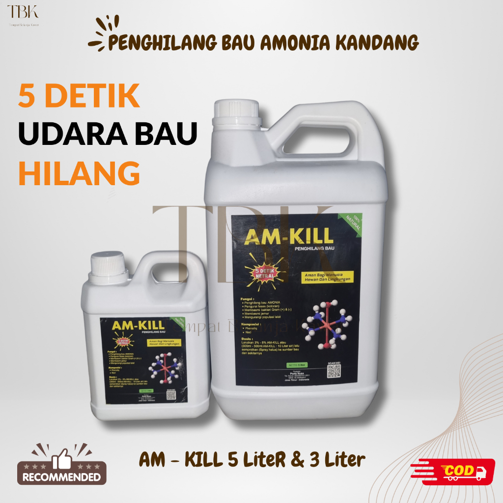 AM KILL - Disinfektan Penghilang Bau Amonia / Bakteri / Penghilang Bau Limbah Kotoran Hewan Ternak