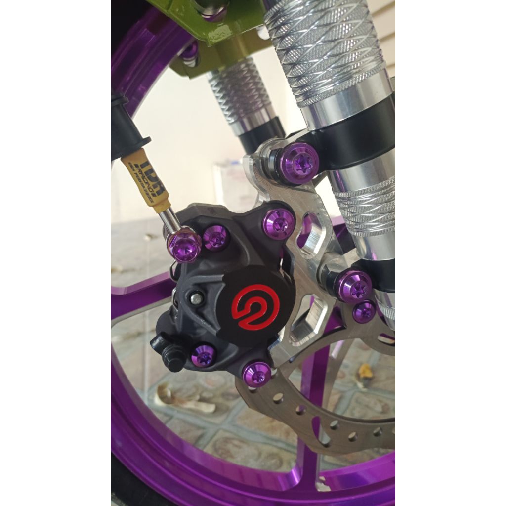 baut titanium set kaliper 2p brembo mx king