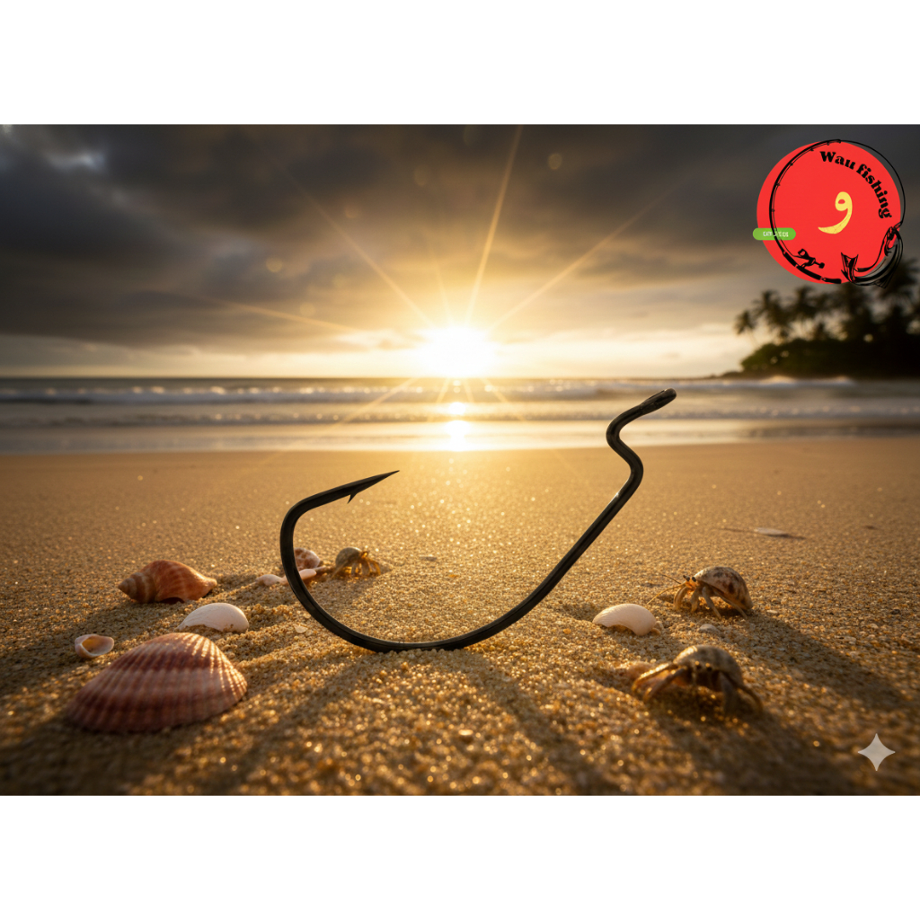 KAIL / HOOK VMC WORM HOOK TEXAN 2X STRONG WIDE GAP V7317BN ( TANPA TIMAH ) BUNGKUS MERAH