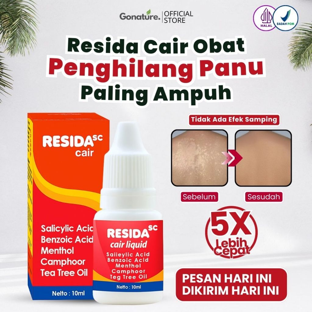 Resida Cair Obat Panu Ampuh pada Anak & Dewasa 10ml