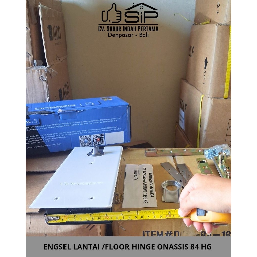 ENGSEL LANTAI/FLOOR HINGE ONASSIS 84 HG/Engsel Lantai Pintu Kaca