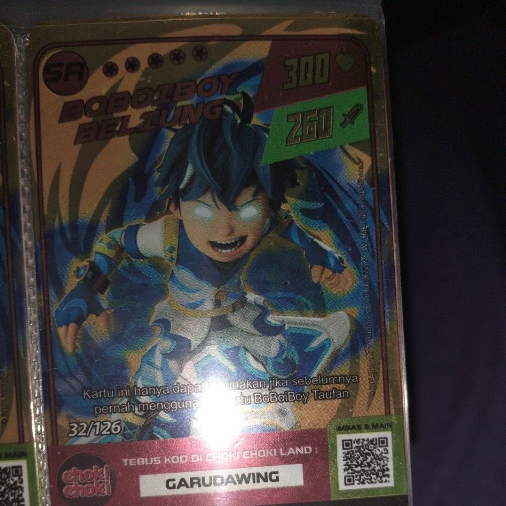 kartu Boboiboy  beliung