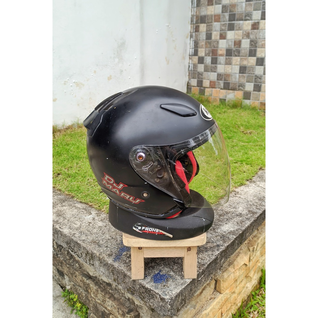 KYT DJ MARU HITAM DOFF SECOND