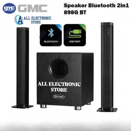GMC Speaker Bluetooth 2in1 898G BT dengan Bass dan Port USB untuk Radio BT GMC 898 G 898G