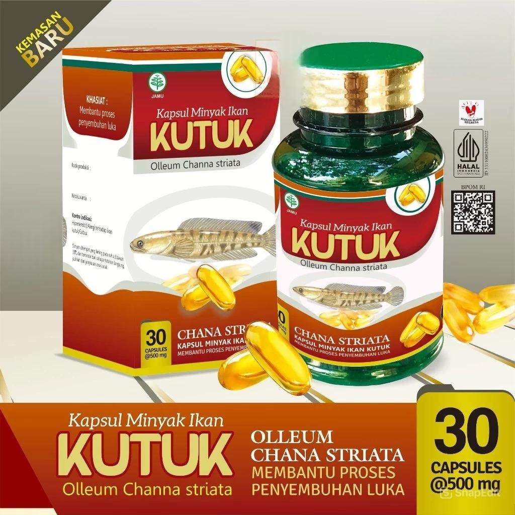 Kapsul Ekstrak Ikan Gabus/Kutuk TAZAKKA Perawatan Luka Pasca Operasi Caesar dan Luka Patah Tulang