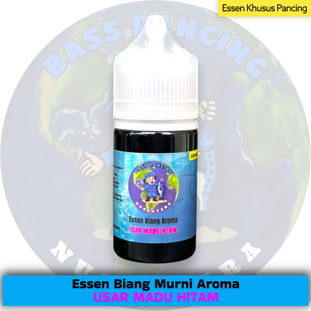 BASS Pancing Essen Biang Murni Aroma USAR MADU HITAM Campuran Umpan Ikan Kemasan 10ml dan 30ml