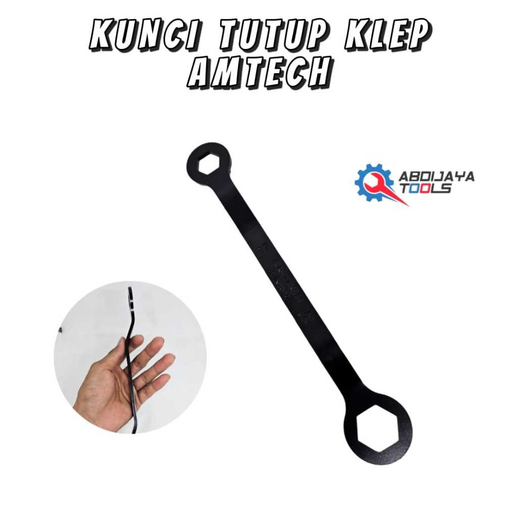 AMTECH Kunci Tutup Klep Bengkok 17 x 24 Buka Blok Mesin - Roda Belakang Motor Matic