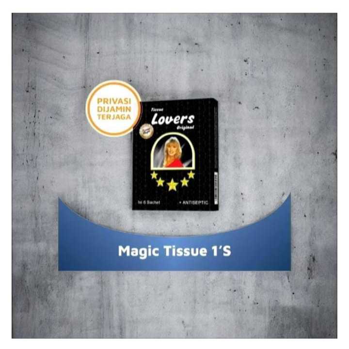 Tisu Magic Man Aroma Original - 6 Sachets - Super Magic / Tisu Magic Original Tahan Lama