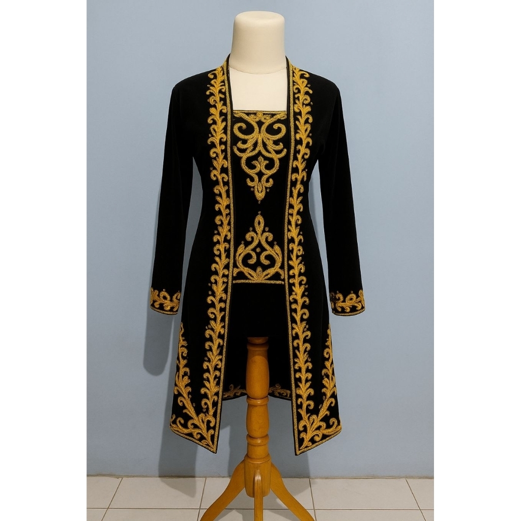 Kebaya Pengantin Modern Kutu Baru Beludru Bordir premium Mewah Elegant Adat Jawa Tradisional