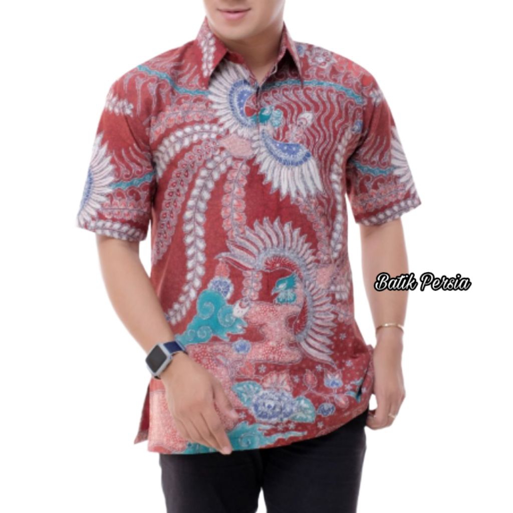 Baju Batik Pria Dewasa || Baju Batik Pria Dewasa Lengan Pendek Lapis Furing Batik Tulis