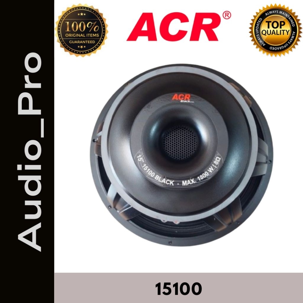Speaker ACR 15100 Black 15 Inch Subwoofer Original ACR 15100 Black
