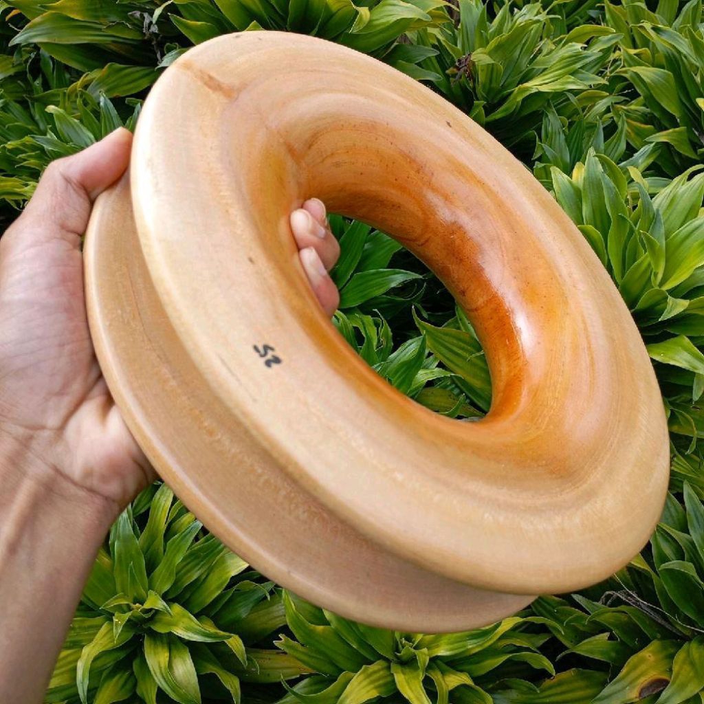 Gulungan kayu / puyen / penggulung kayu senar ukuran 14 cm sampai 25 cm