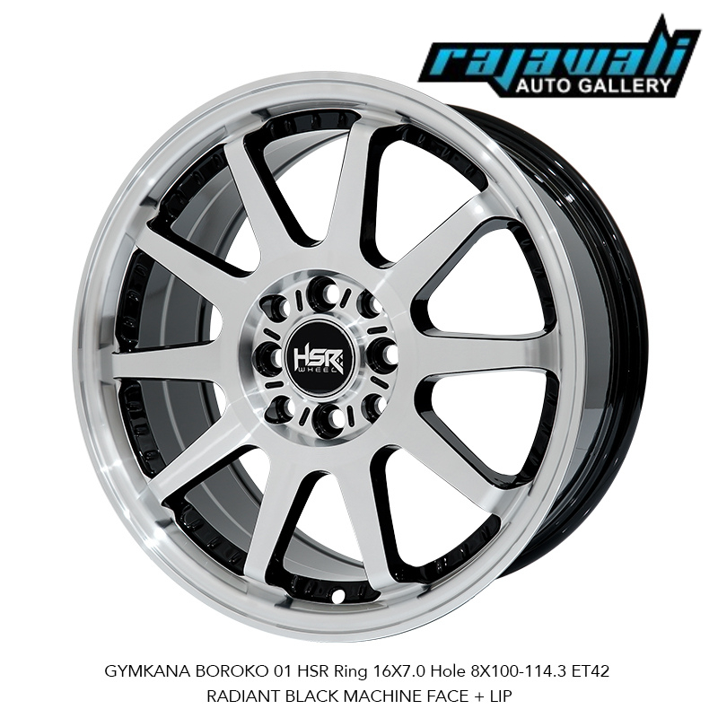 VELG RACING HSR GYMKANA BOROKO R16 BUAT MOBIL JAZZ BRIO CALYA SIGRA SWIFT VIOS DLL VELG RING 16 HSR