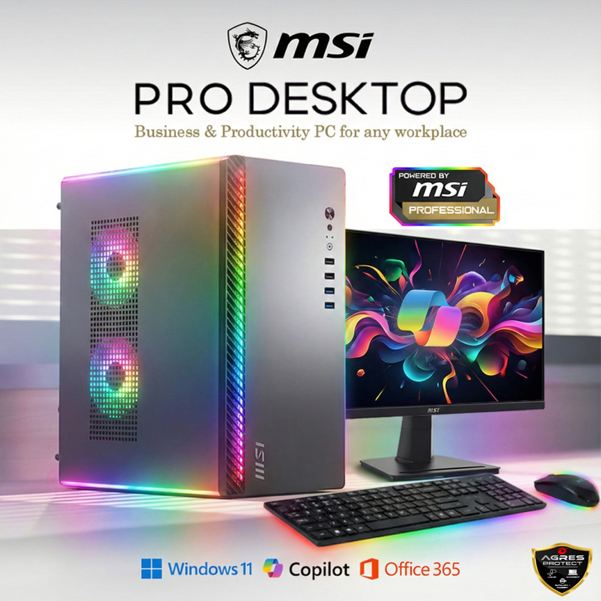 (FREE MONITOR) MSI PRO DESKTOP PC X I5 10400 - 16GB 1TB W11+OFFICE 365 BUSINESS PRODUCTIVITY
