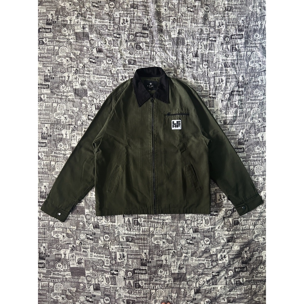 JAKET WORK LEAF, GREEN ( NEW ) XXL