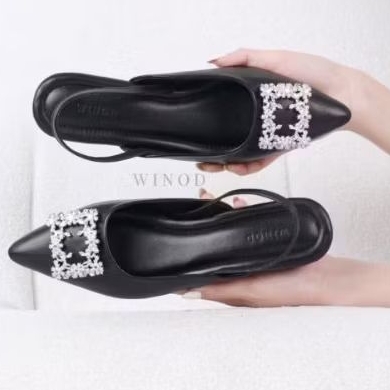 WINOD SEPATU WANITA BUSTONG HITAM NEW SIZE 37