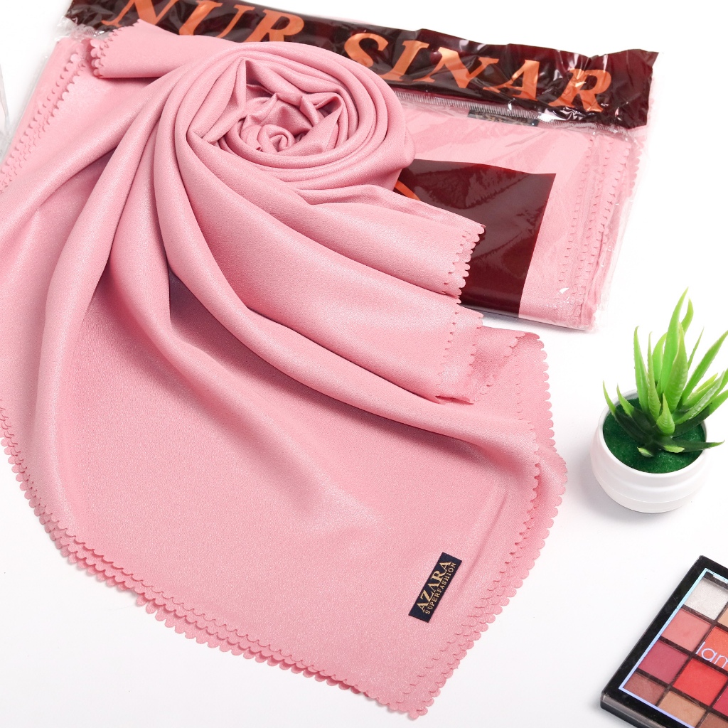 JILBAB SEGI EMPAT LUXURY SYARI / HIJAB SEGIEMPAT SINAR SYARI / JILBAB POLOS  UKURAN 130X130 CM