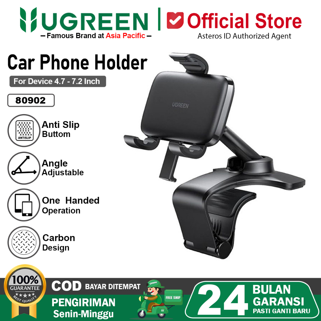 UGREEN Car Mount Holder Speedometer Mobil Ac Gravity Phone Stand 7.2Inch Max 80902