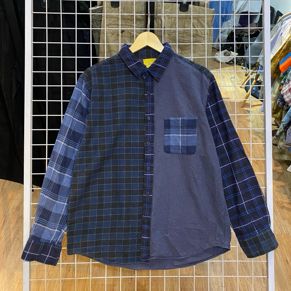 Uniqlo Patch Work Flannel Shirt