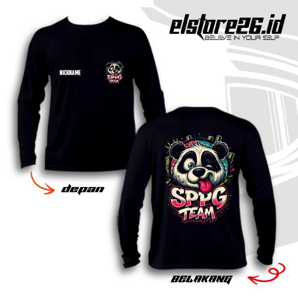 ELSTR 26 BAJU SPPG TEAM lengan panjang | Free Custom Tambah Nama | KAOS SERAGAM MBG BGN