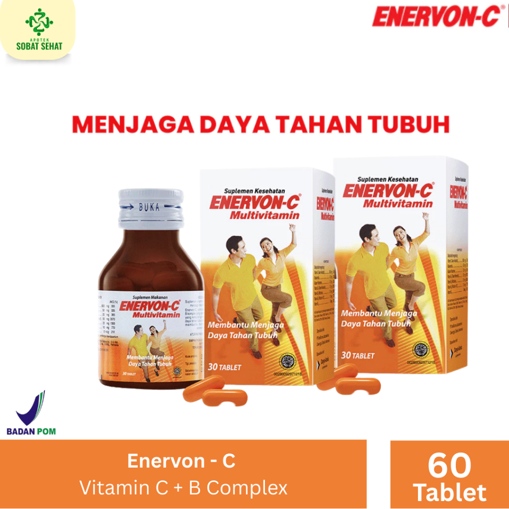 [2 BOTOL] - Enervon C Botol | Vitamin C & B Complex