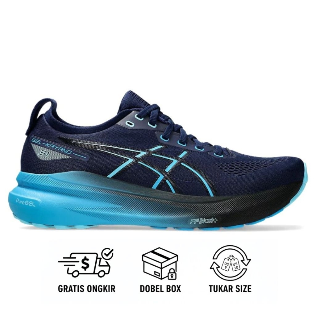 Sepatu Lari Pria Asics Kayano 31 Navi Blue