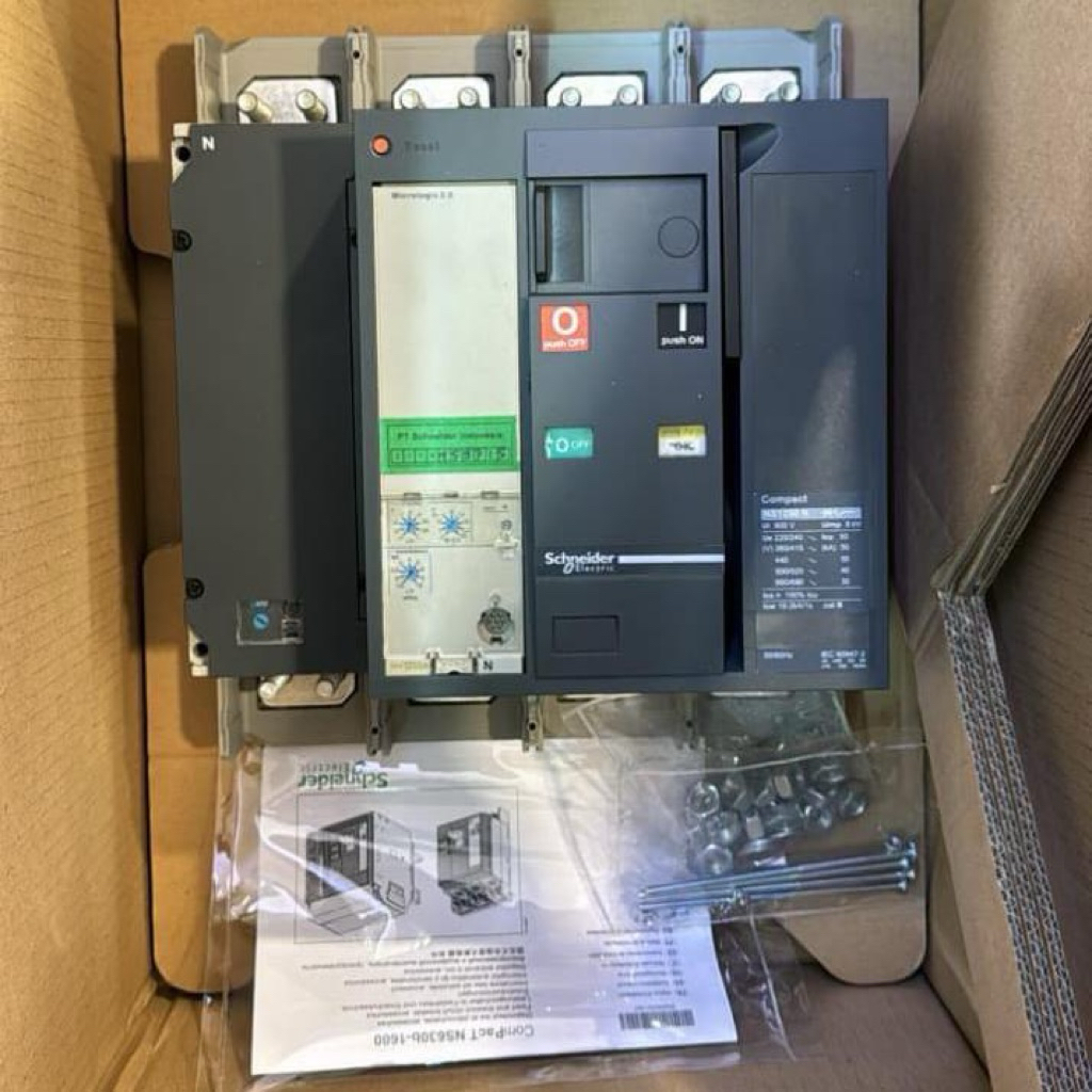SCHNEIDER MCCB NS1250N 4P 1250A MOTORIZED 50KA