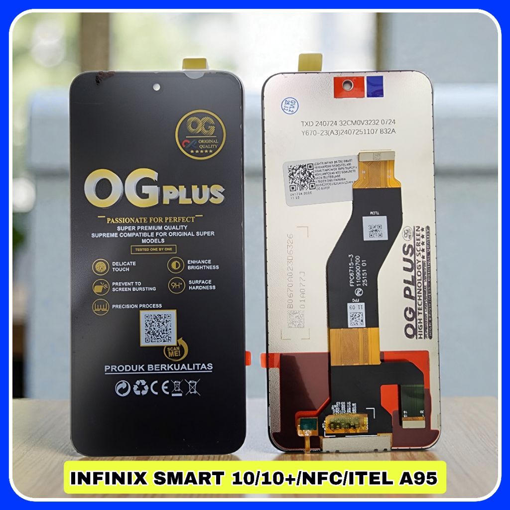 LCD TS INFINIX SMART 10 X6725/10+/NFC/X6725B/C/ITEL A95 5G/A671N/POWER 70/P673L/POP 9 4G/KL4H/POVA6 