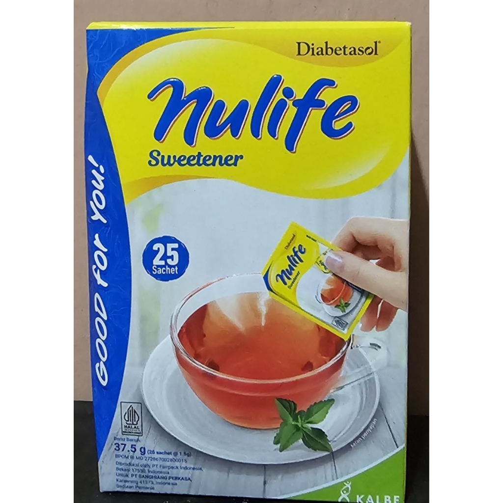Nulife Sweetener 25's (isi 25 sachet)