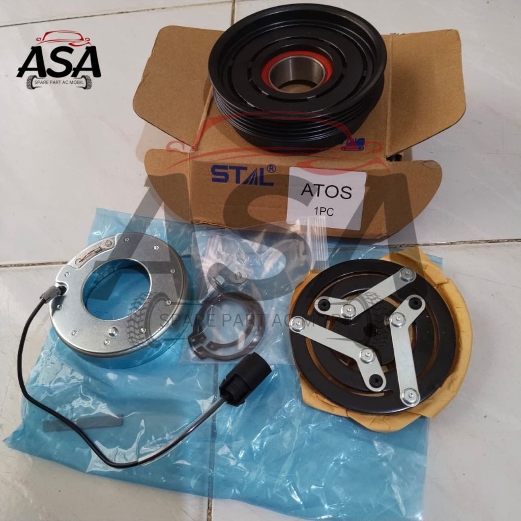 Magnet Clutch Pully Ac Mobil Hyundai Atoz - Kia Visto Produk Stal