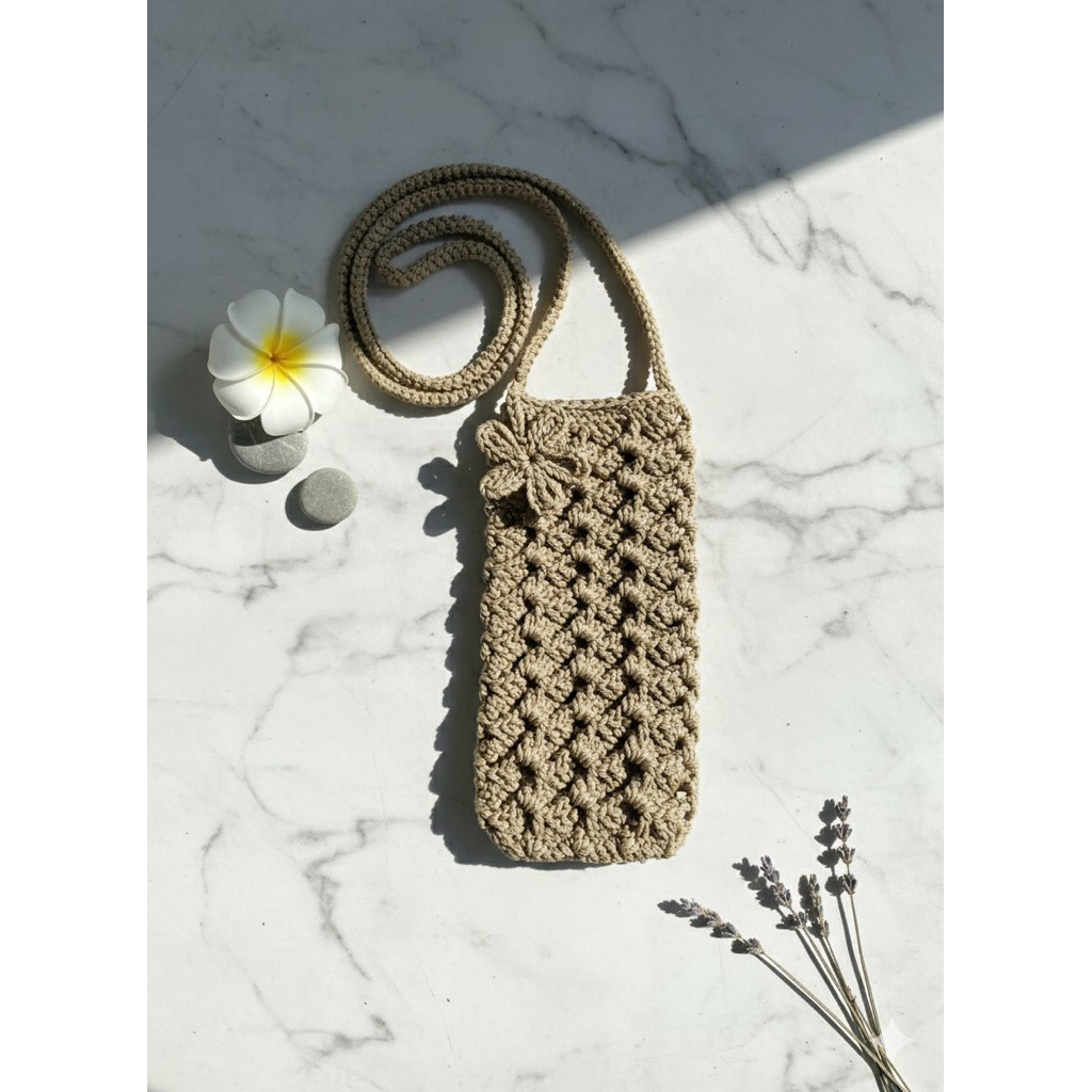 tas crochet hp motif prada