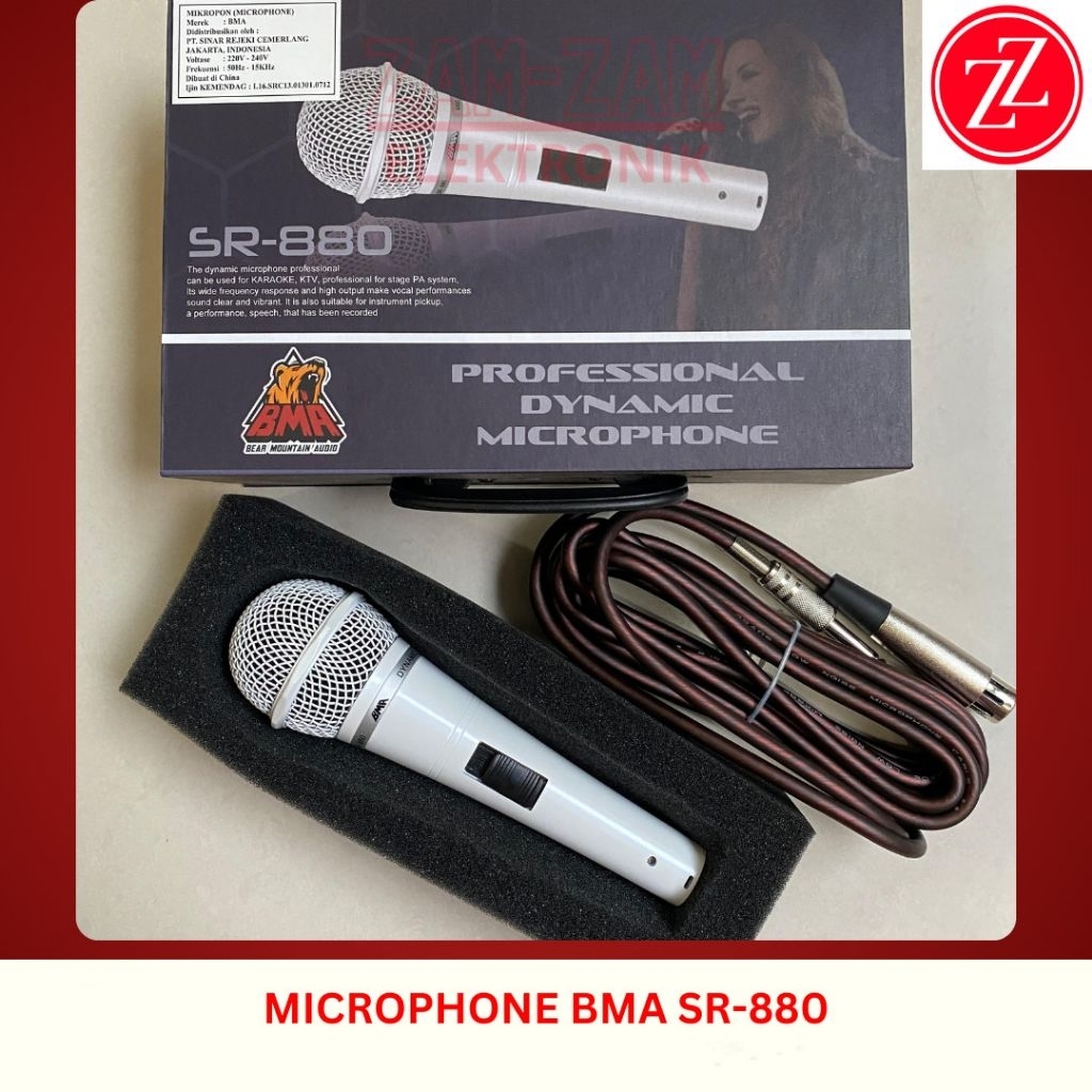 Microphone BMA SR-880 / Microphone Kabel