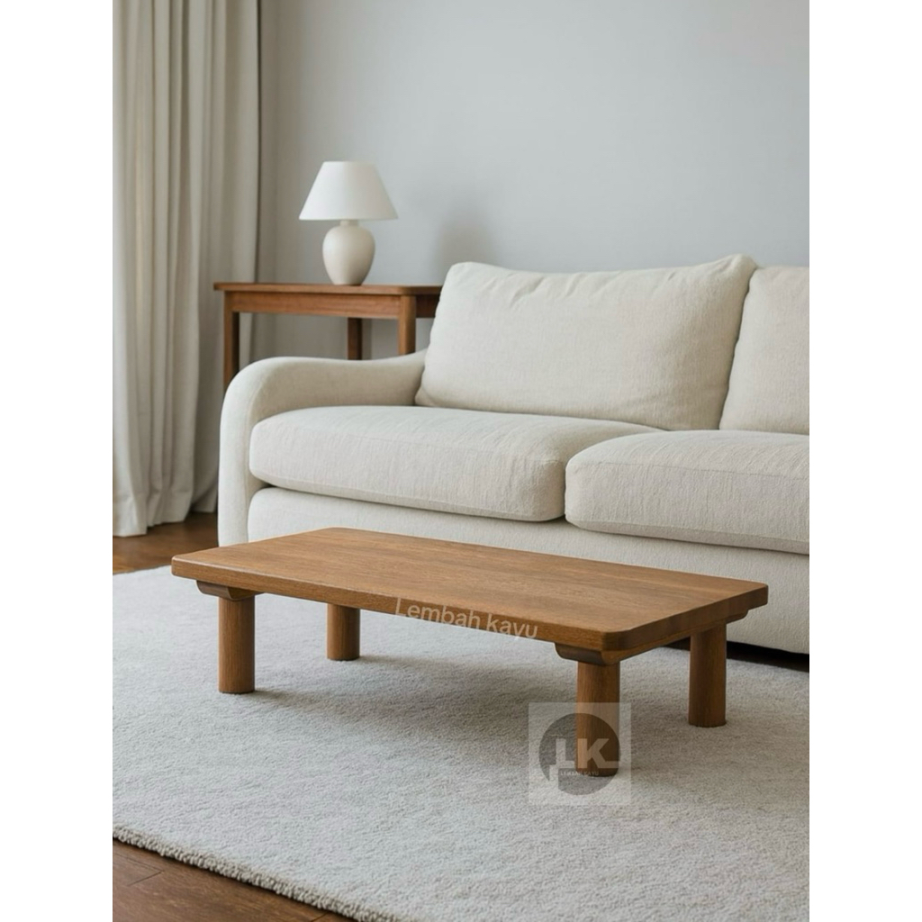 Meja tamu kaki bulat Meja minimalis Meja lesehan
