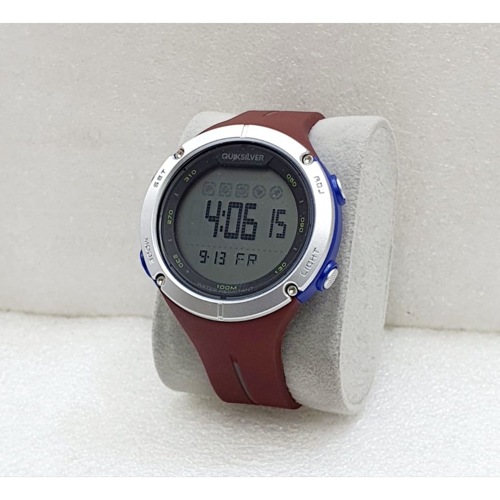Jam Tangan Digital Pria Quiksilver Moondak Original – Waterproof 100M, Stopwatch, Alarm, LED Light, 