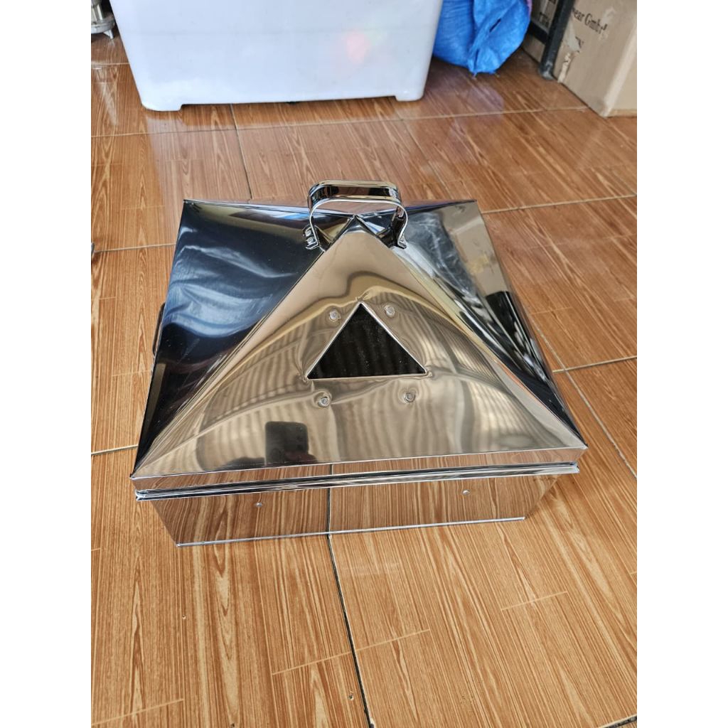 Klakat/Kukusan Kotak Stainless 40x40