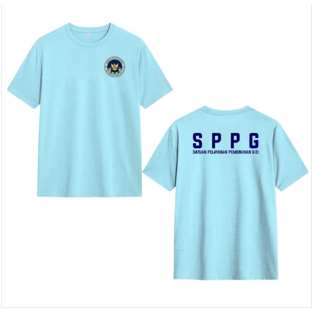 Kaos SPPG Badan Gizi Nasional Combed 30s / Baju Seragam MBG