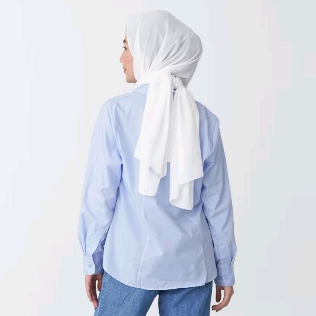 KEMEJA BIRU MUDA WANITA,KEMEJA POLOS BIRU TELUR ASIN,BIRU MUDA KEMEJA CEWEK