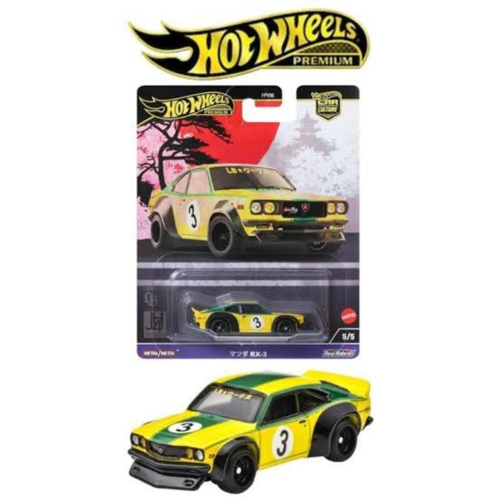 Hotwheels premium Japan historic Mazda Rx-3(FREE PROTEKTOR)