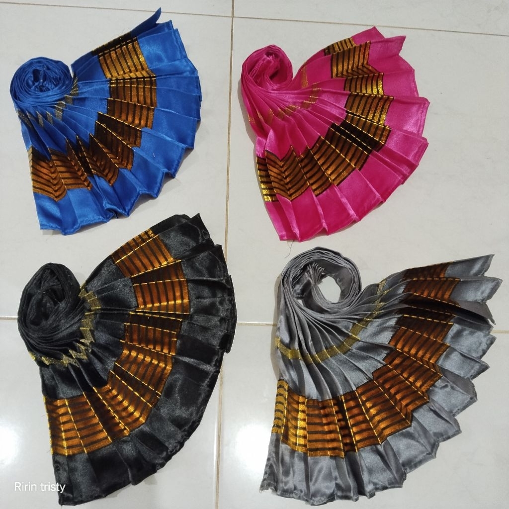 Jatuhan kipas/jarik kipas pita emas/jarik wiru