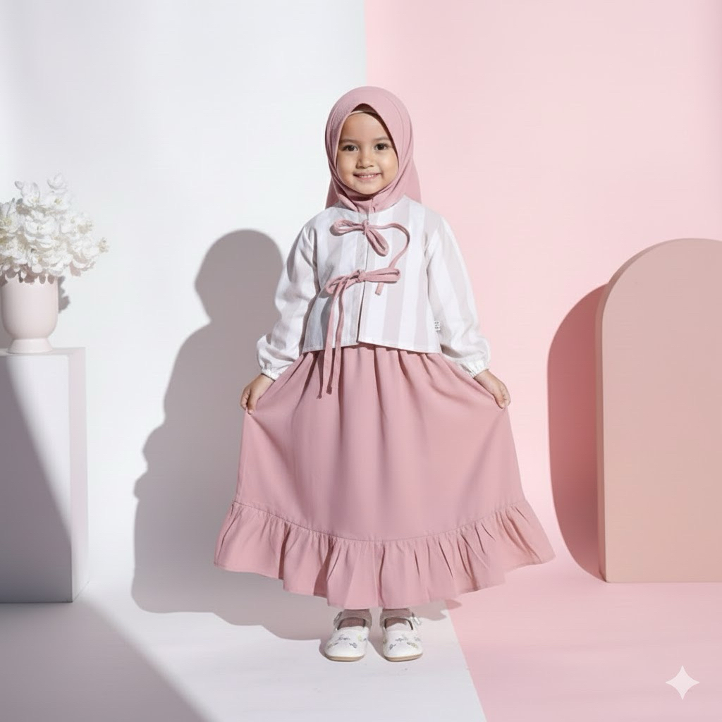 Little Manoon, Setelan Baju Rok Anak perempuan || Set Crop blouse rok || set baju rok ana|| baju ana
