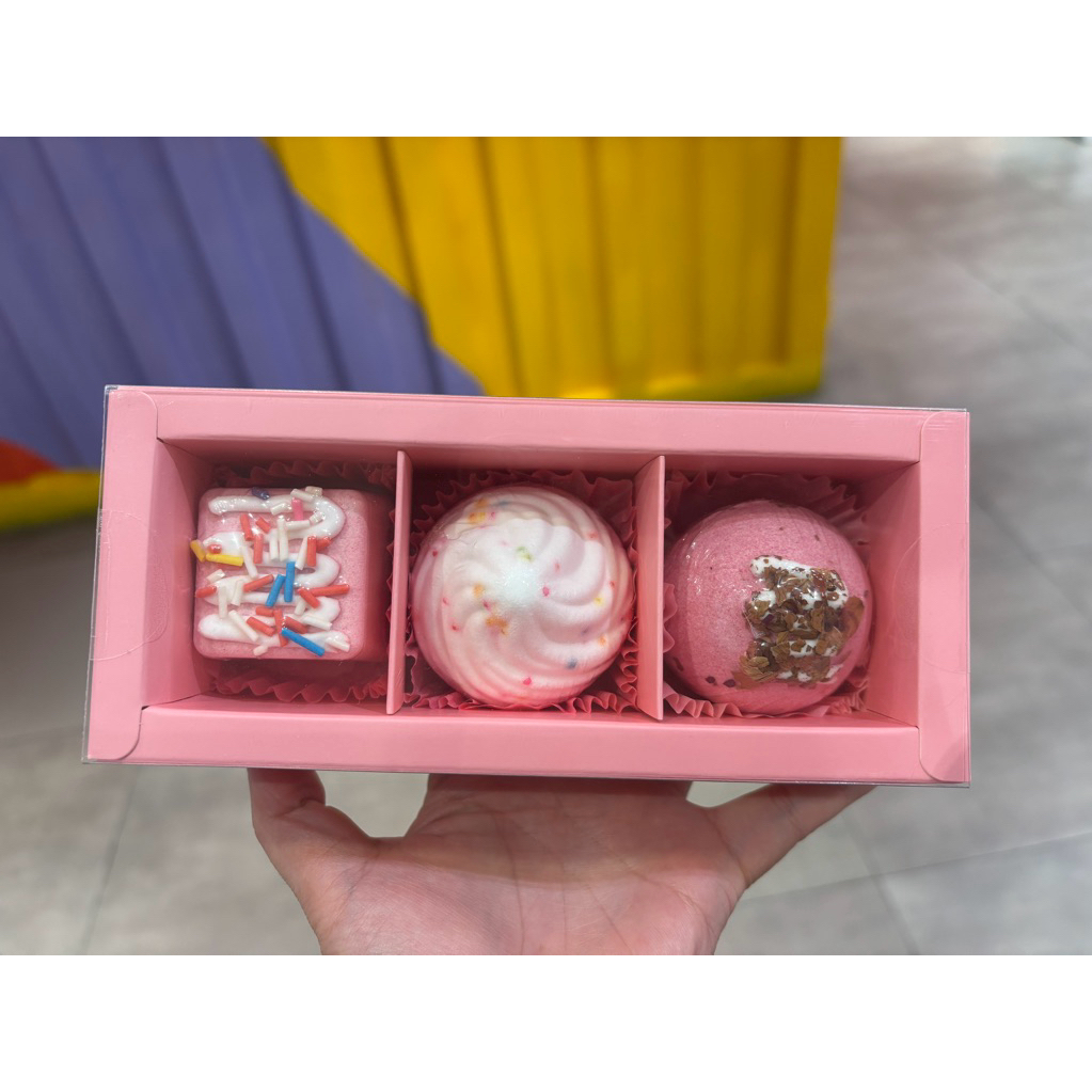 DESSERT SERIES BUBBLE BALL / BATH BOMB SET 1 BOX