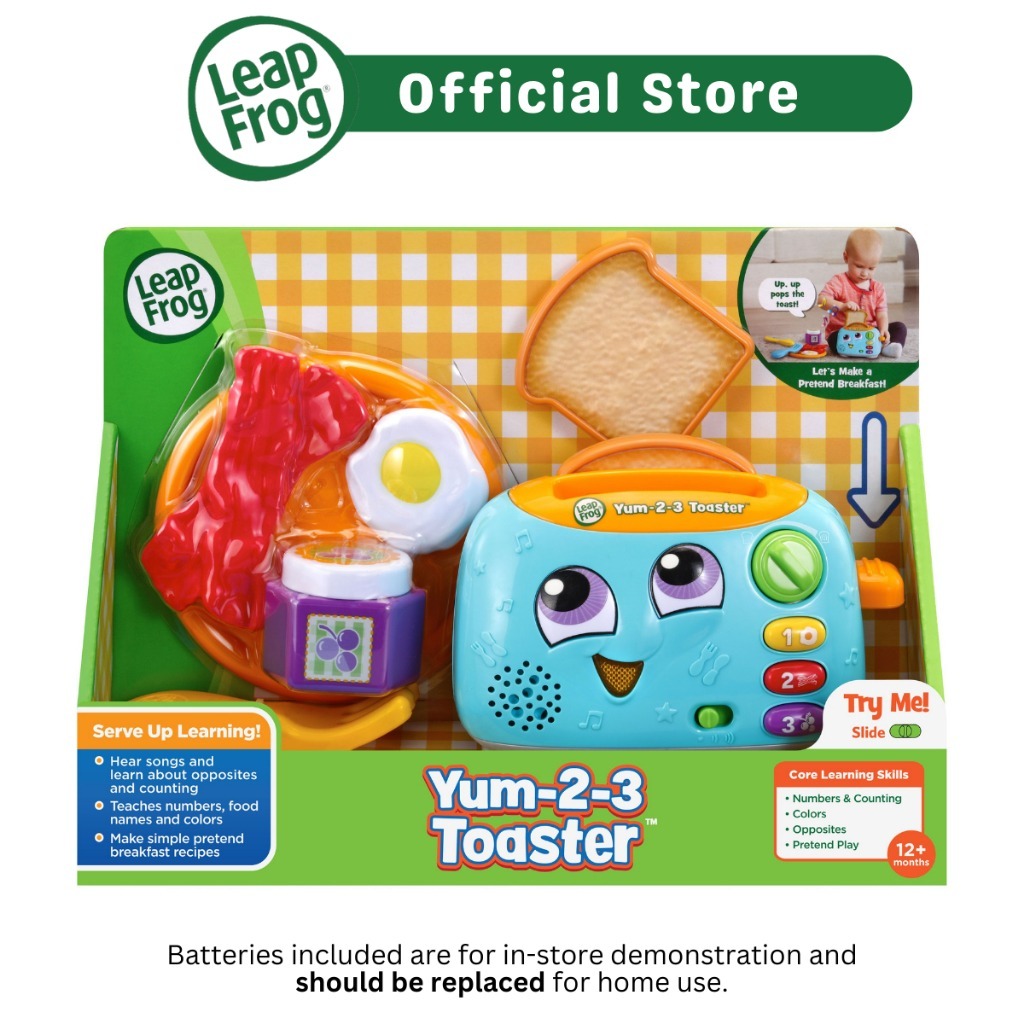 LeapFrog Yum 2 3 Toaster Counting Educational Toy Pretend to Cook