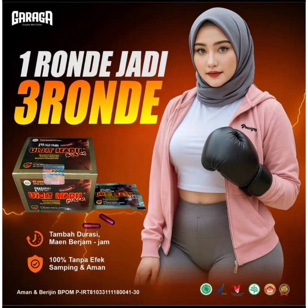 GARAGA Gingseng Stamina Pria Kuat KeTahanan Lama Original BPOM Halal Rasa Caramel